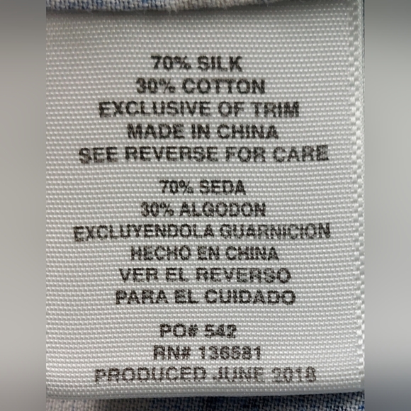 Nat Nast Shirt Mens Size XL Blue Geometric Hawaiian Silk Cotton Luxury Original - Picture 8 of 9